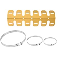 Hlyjoon Cubierta del Tubo de Escape Encabezado del Tubo de Escape de la Motocicleta Universal Protector de Envoltura…